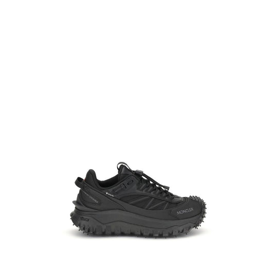 Moncler Black Calf Leather Bos Taurus Athletic Sneakers