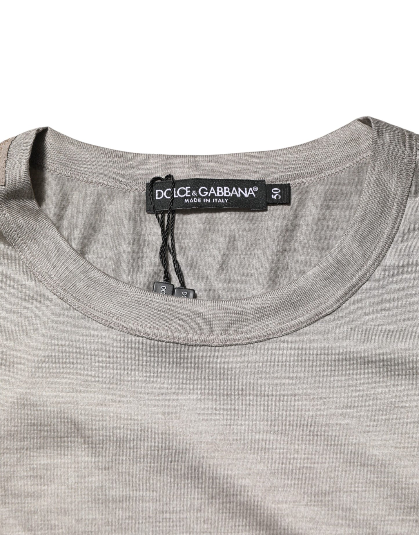 Dolce & Gabbana Beige Hazelnut Cotton Shortsleeve Shirt T-shirt