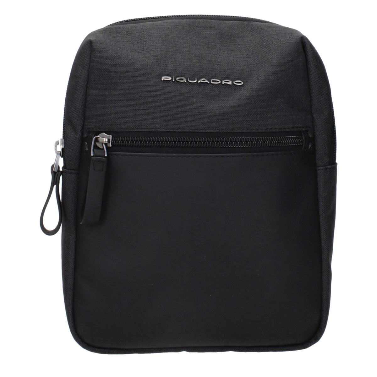 Piquadro Black Fabric Crossbody Bag