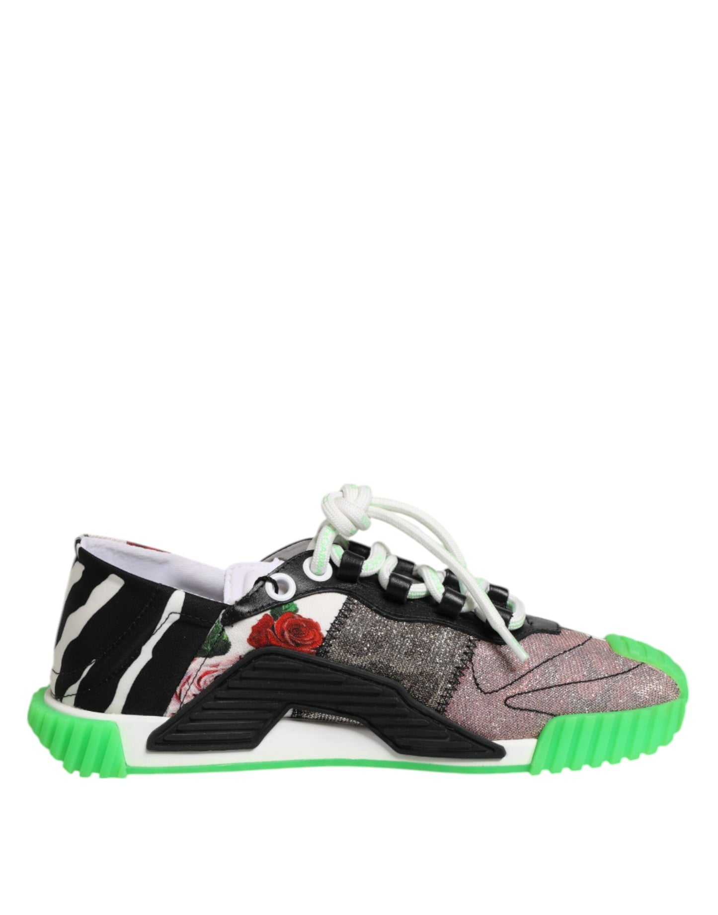 Dolce & Gabbana Multicolor DG Logo Leopard Cherry Sneaker Shoes