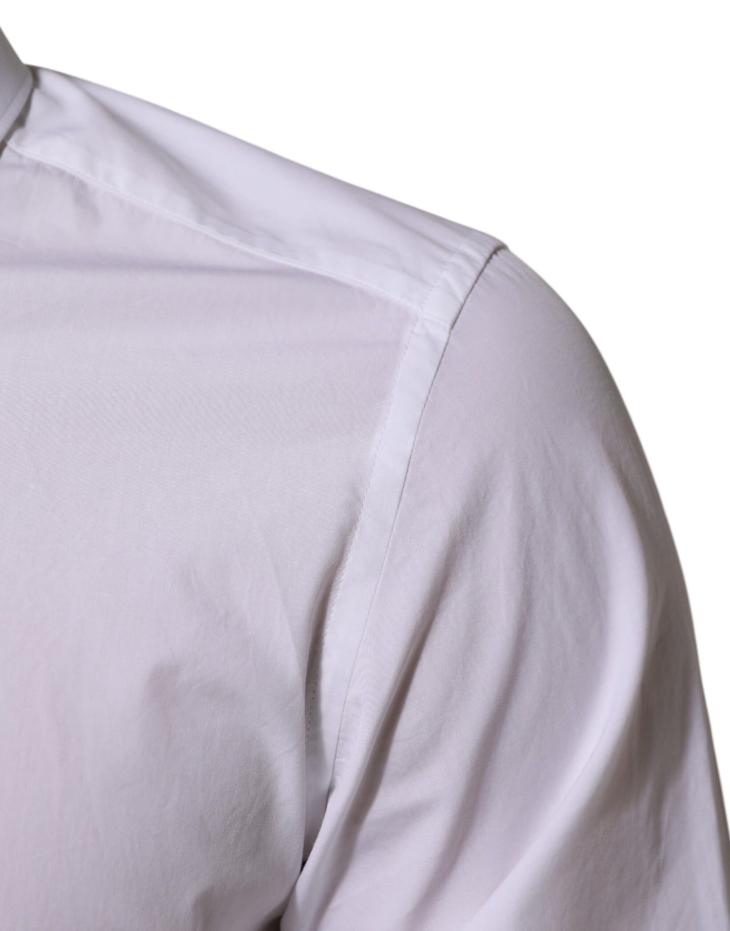 Dolce & Gabbana White Cotton MARTINI Men Formal Dress Shirt