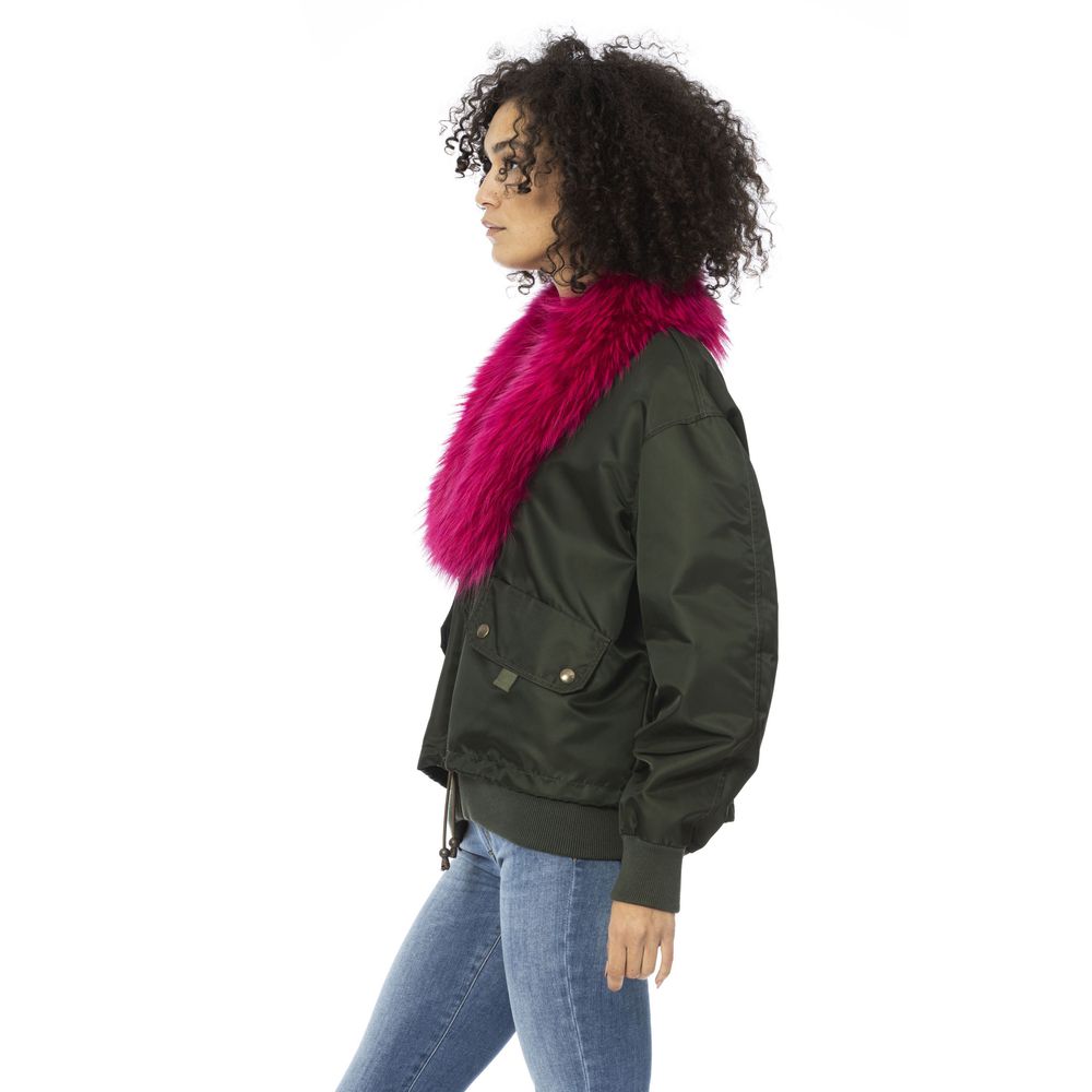 Mr&Mrs Italy Green Polyamide Women Bomber Jacket