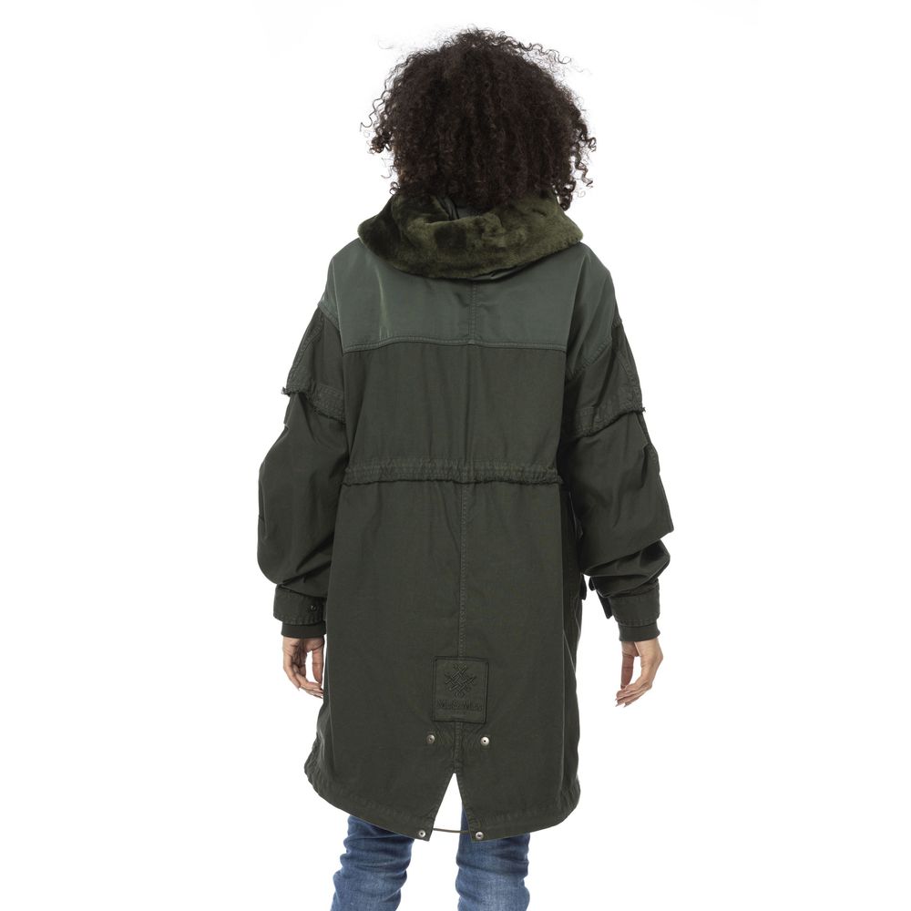 Mr&Mrs Italy Green Cotton Women Parka