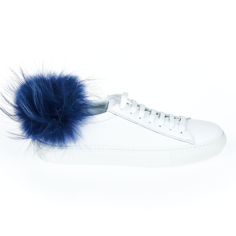 Mr&Mrs Italy White Lamb Leather Women Sneaker
