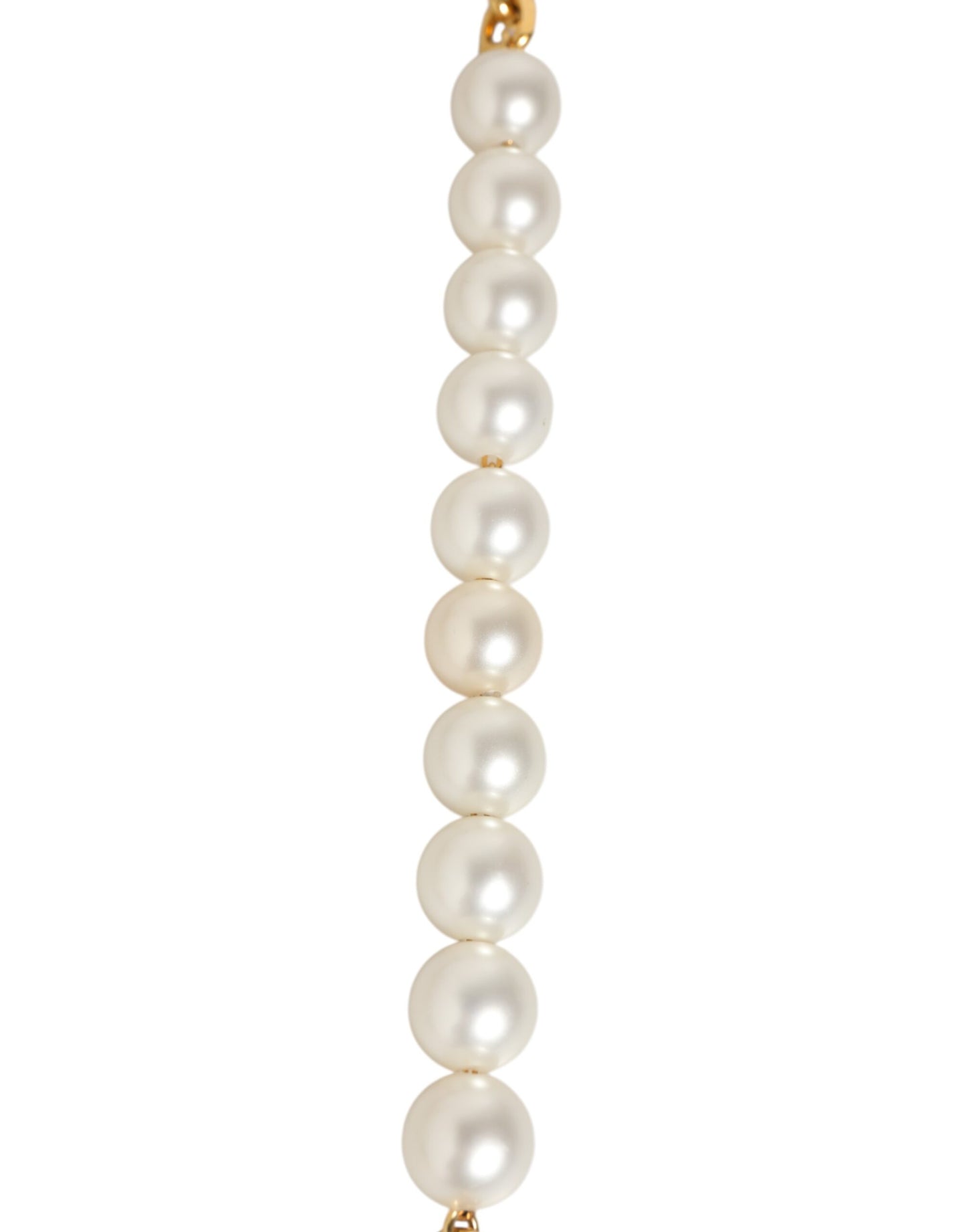 Dolce & Gabbana Black Leather Gold Chain Bag Accessory Shoulder Strap