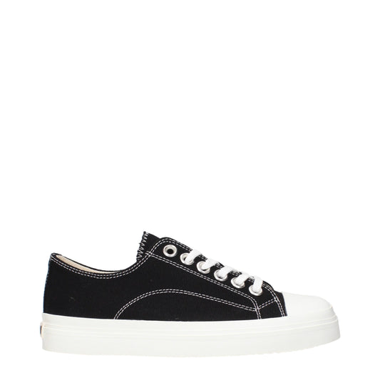 Moschino Black Fabric Low Top Sneakers