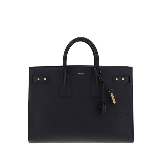 Saint Laurent Black Calf Leather Bos Taurus Handbag