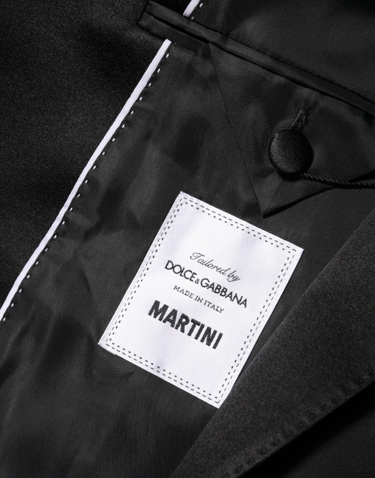 Dolce & Gabbana Black MARTINI Double-Breasted Suit Blazer