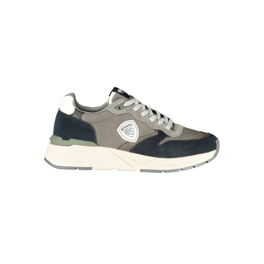 Blauer Grigio Polyurethane Men Sneaker