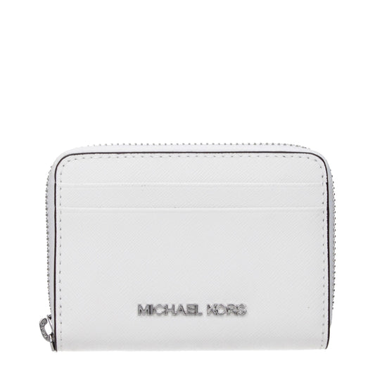 Michael Kors White Leather Cardholder
