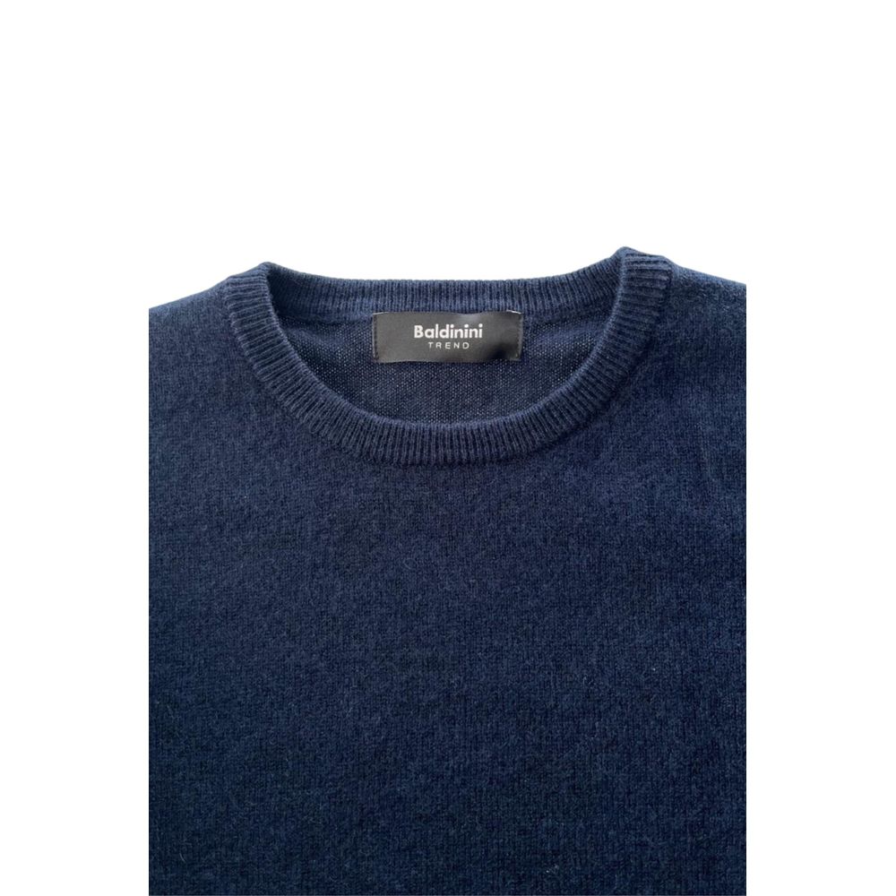 Baldinini Trend Blue Cashmere Men Sweater