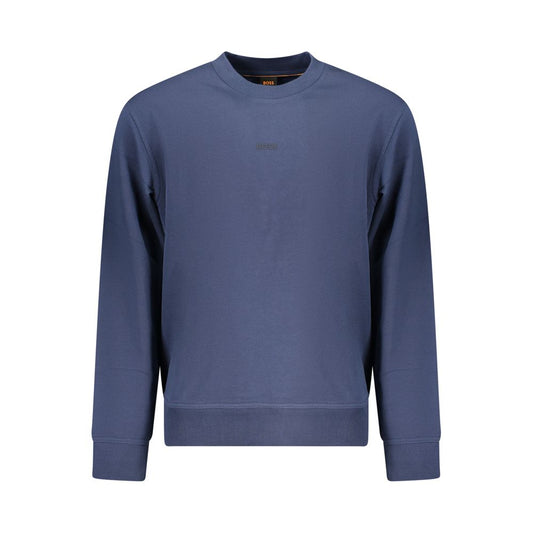 Hugo Boss Blue Cotton Men's Sweatshirt