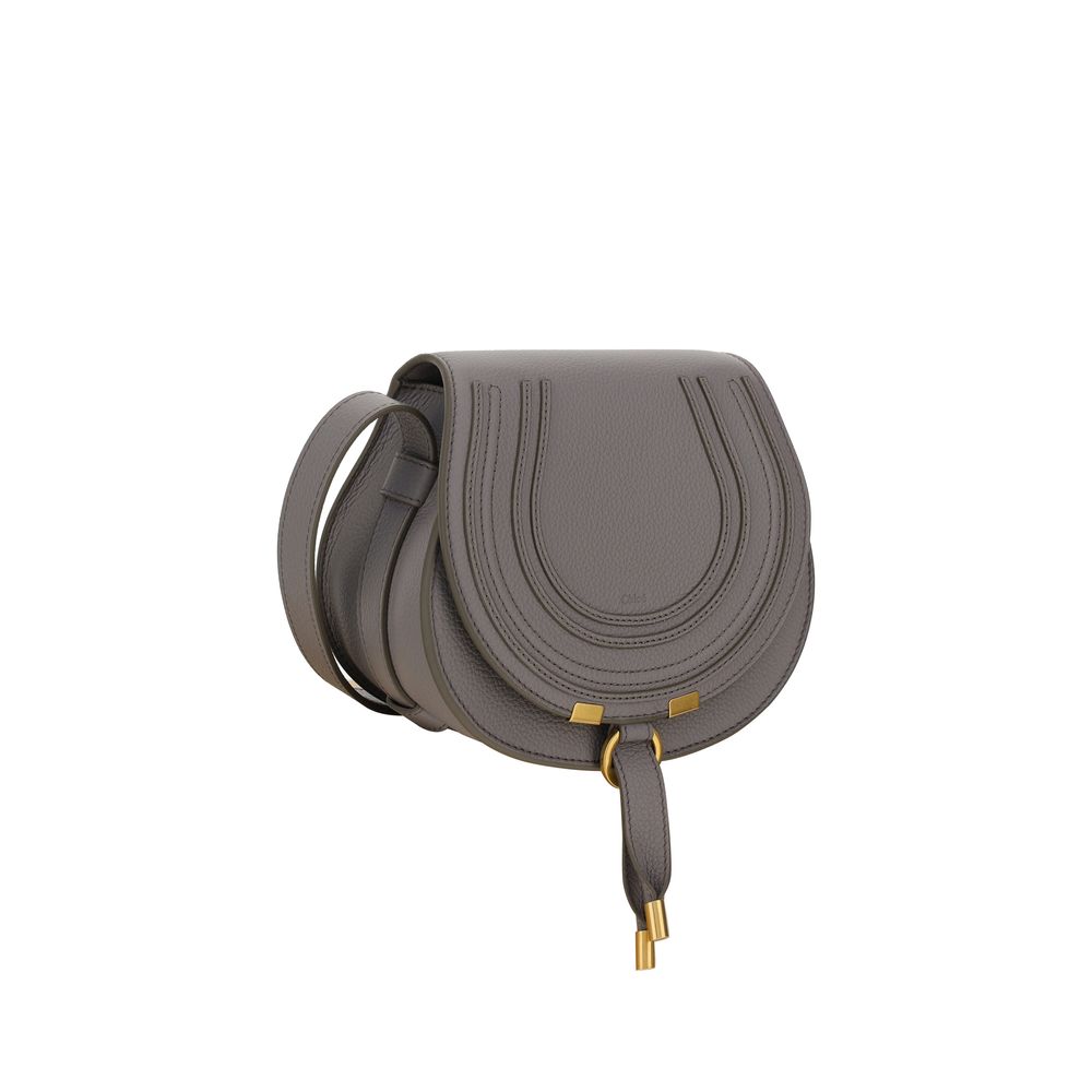 Chloé Gray Calf Leather Bos Taurus Shoulder Bag
