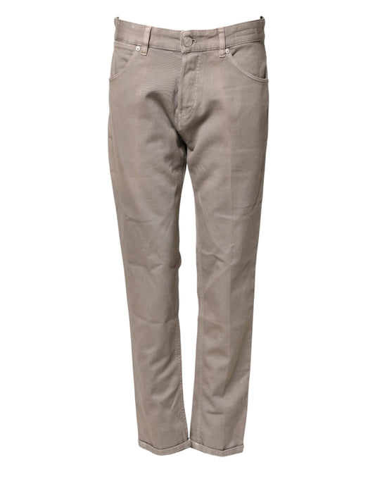 PT Torino Brown Bull Denim Reggae Mastice Straight Trouser Jeans