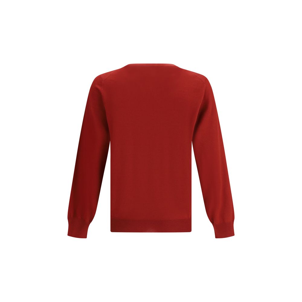 Brunello Cucinelli Red Wool Oves Aries Sweatshirt