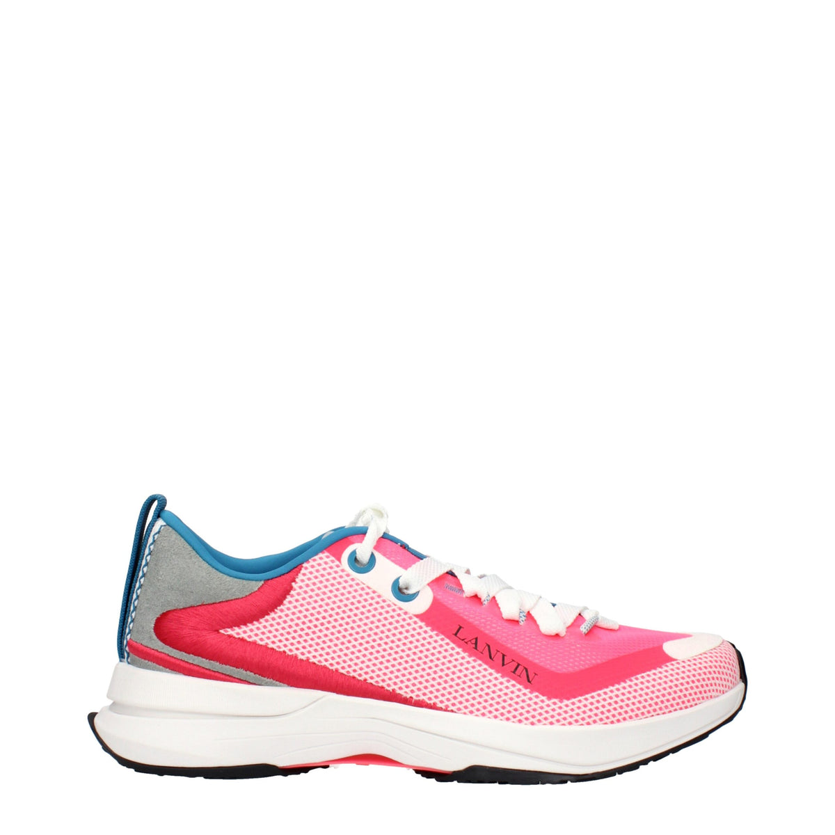 Lanvin Pink Fabric Athletic Sneakers