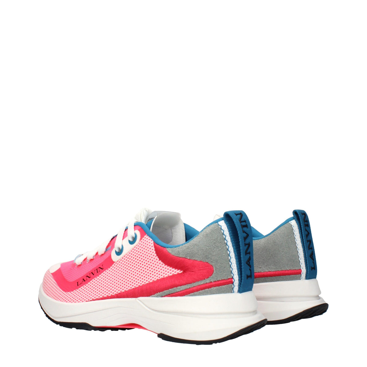 Lanvin Pink Fabric Athletic Sneakers