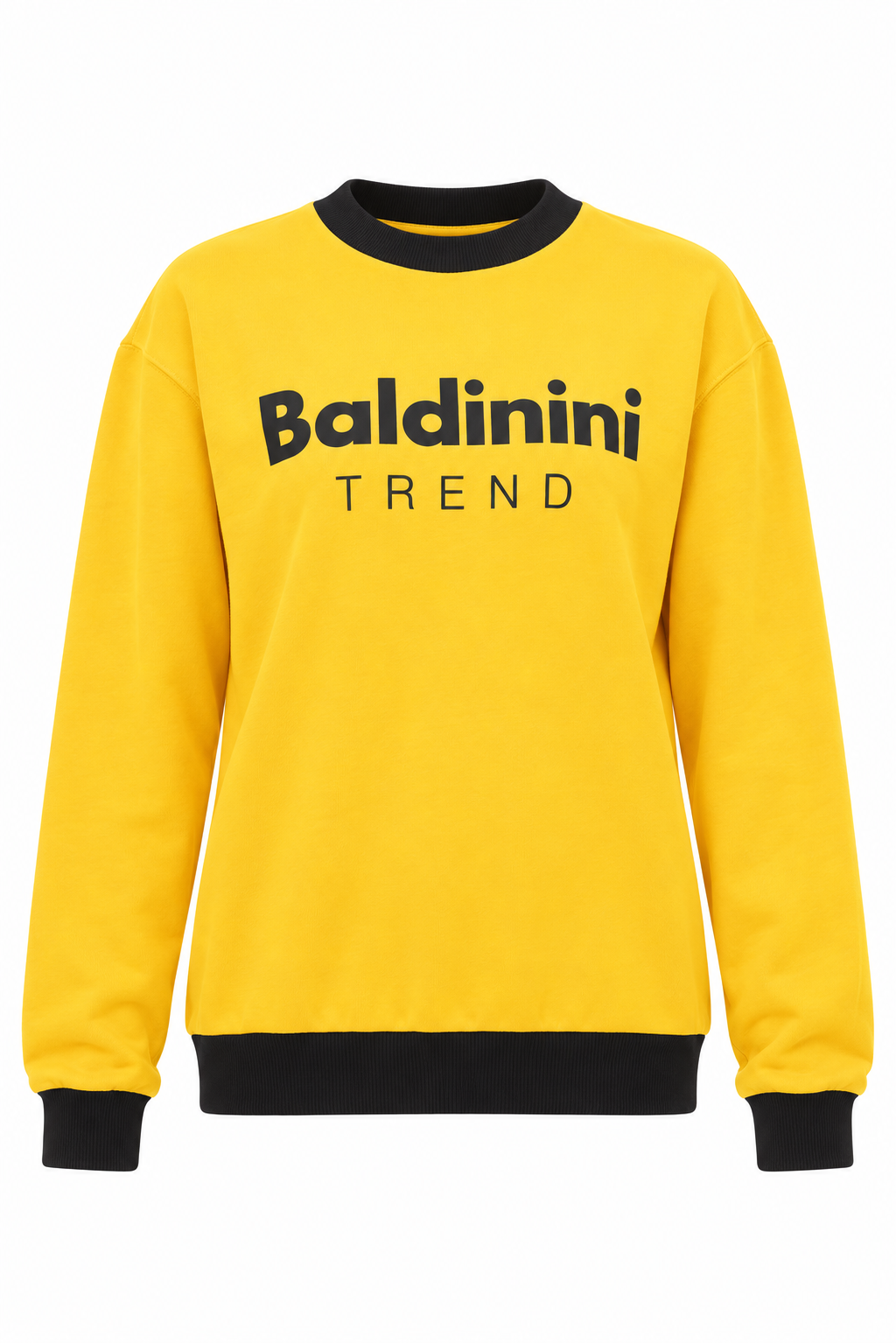 Baldinini Trend Yellow Cotton Women Hoodie