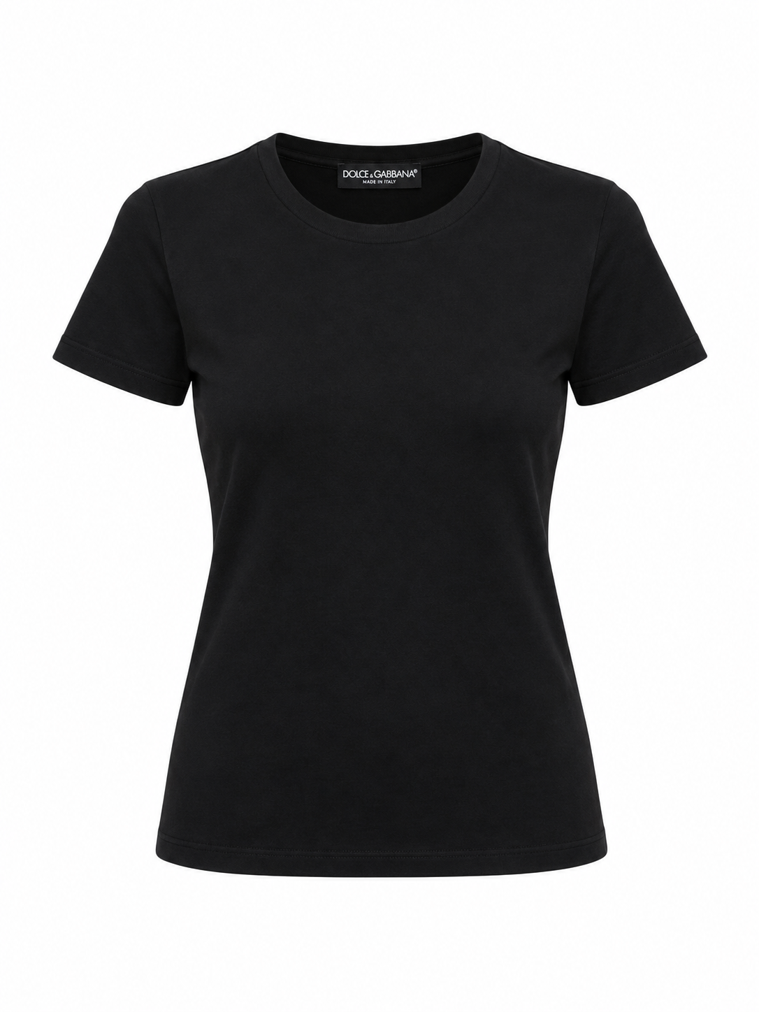 Dolce & Gabbana Black Cotton T-Shirt