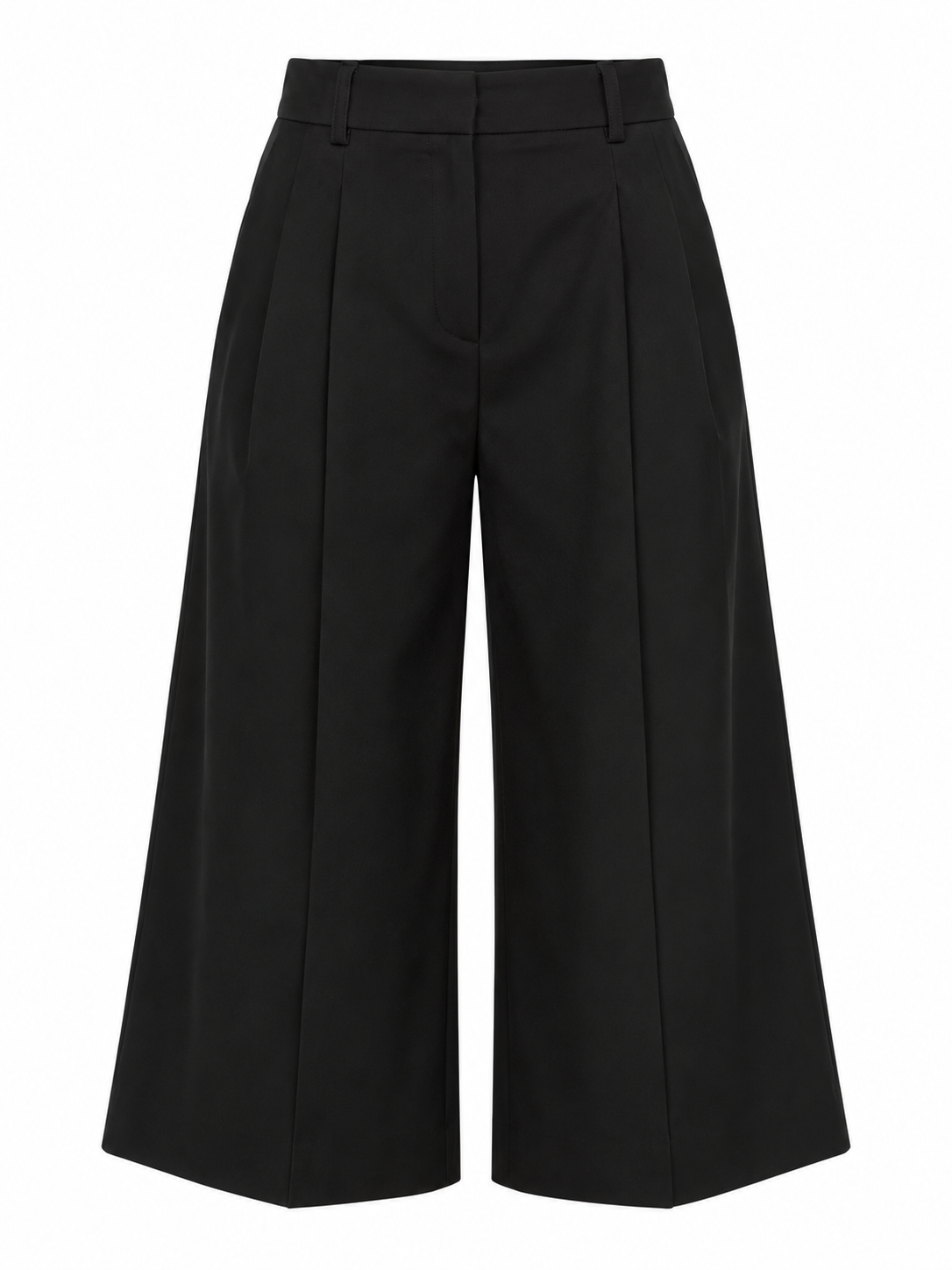 Dolce & Gabbana Black Cotton Cropped Pants