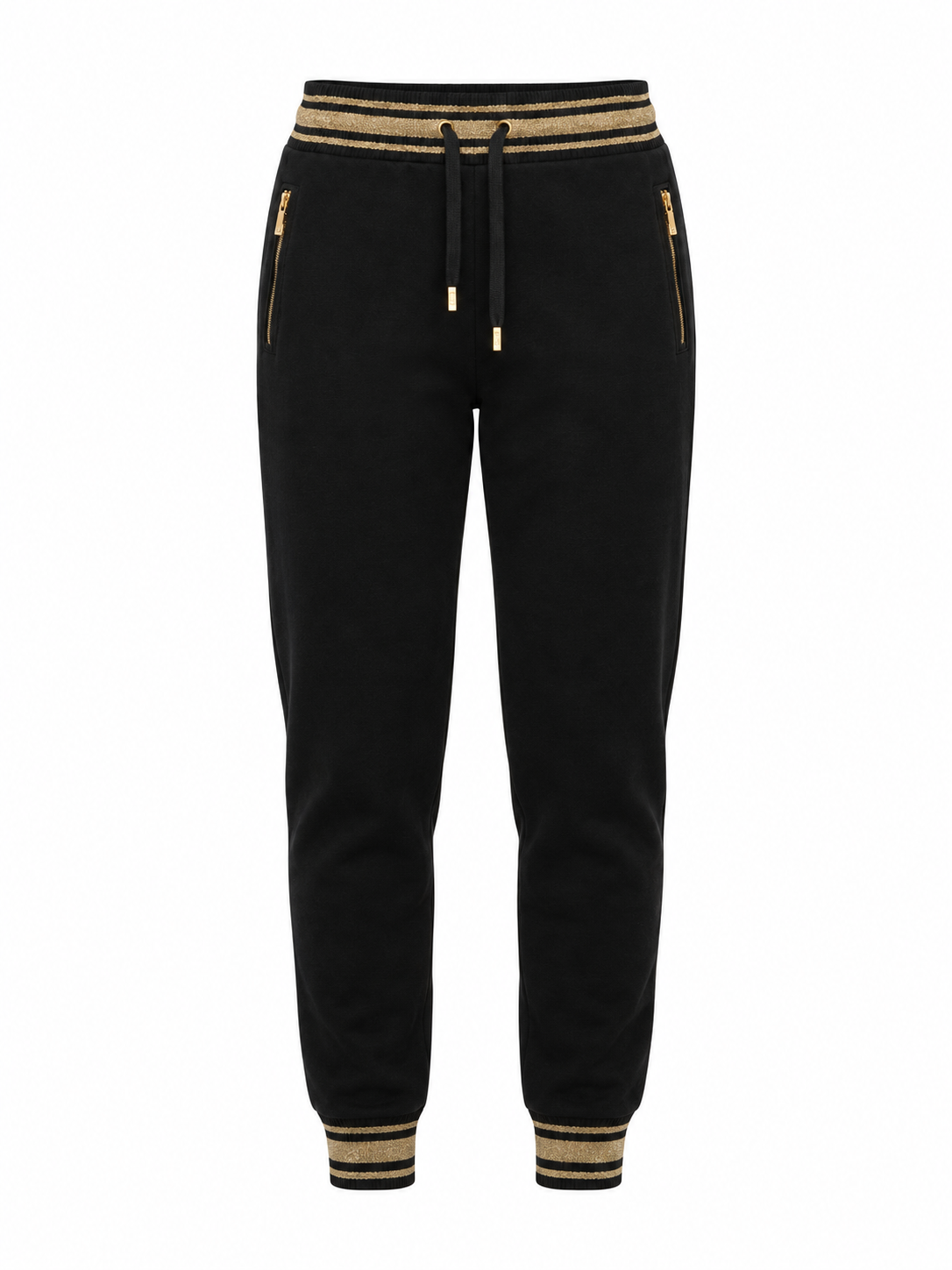 Dolce & Gabbana Black Cotton Athletic Pants