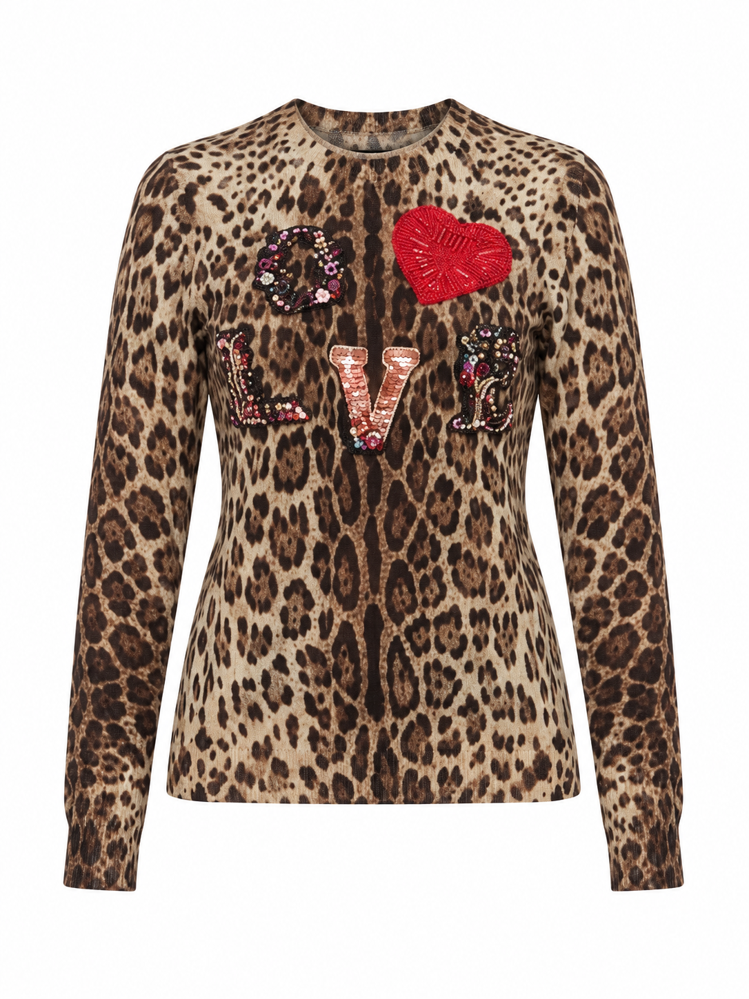 Dolce & Gabbana Brown Virgin Wool Sweatshirt