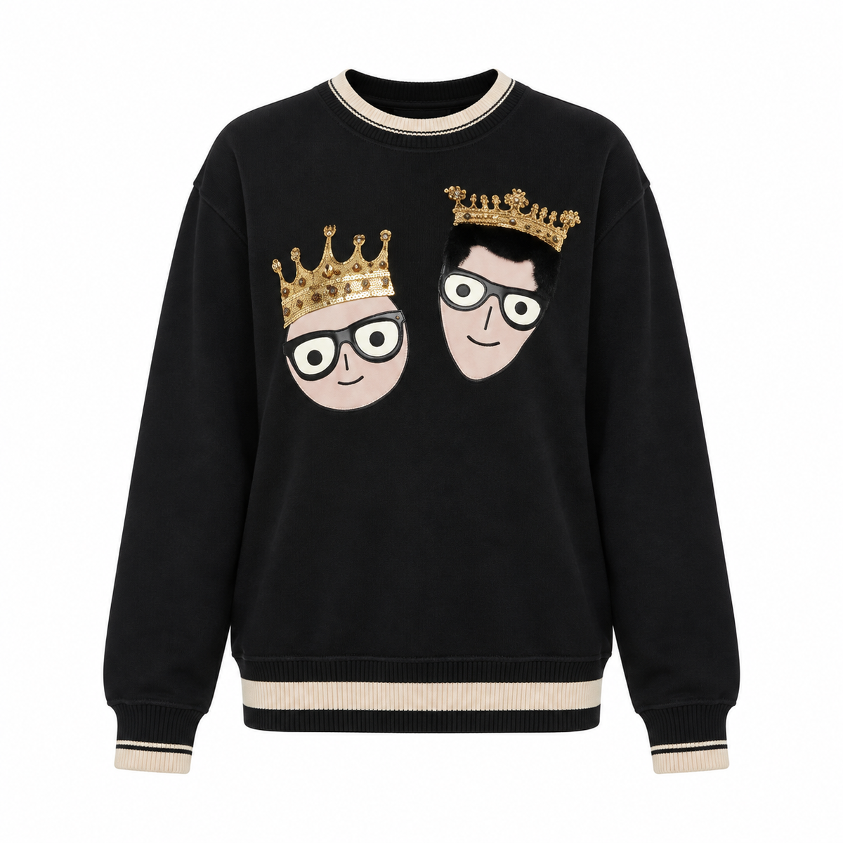 Dolce & Gabbana Black Cotton Sweatshirt