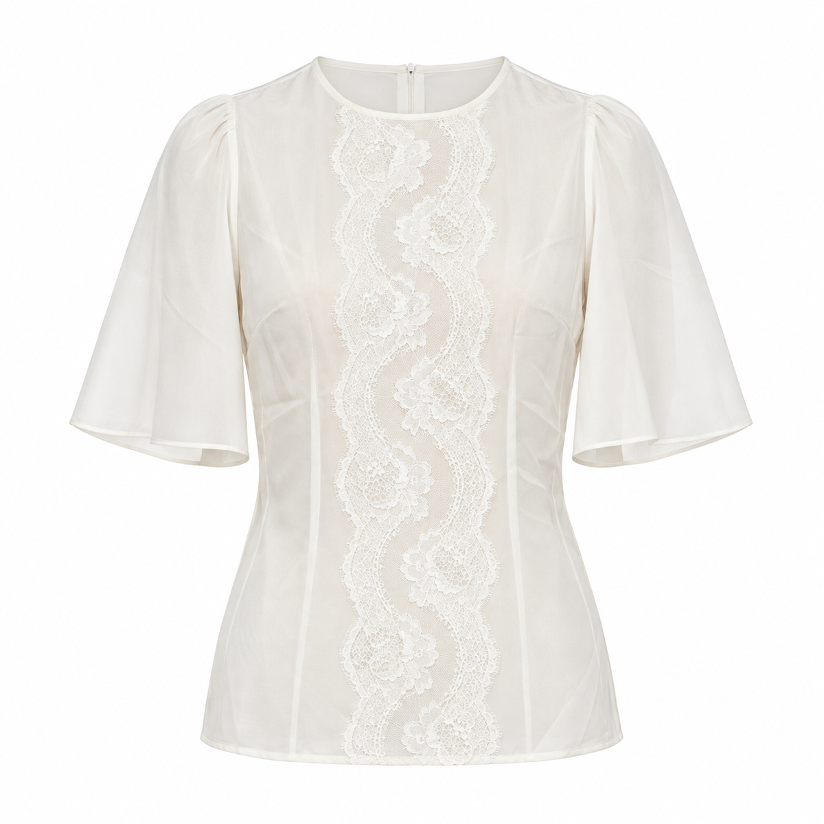 Dolce & Gabbana White Silk T-Shirt