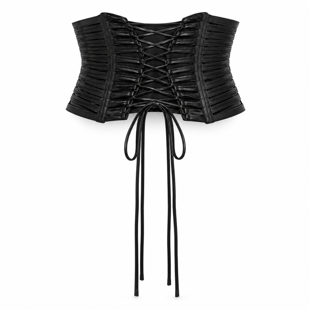 Dolce & Gabbana Black Lambskin High-Waist Belt