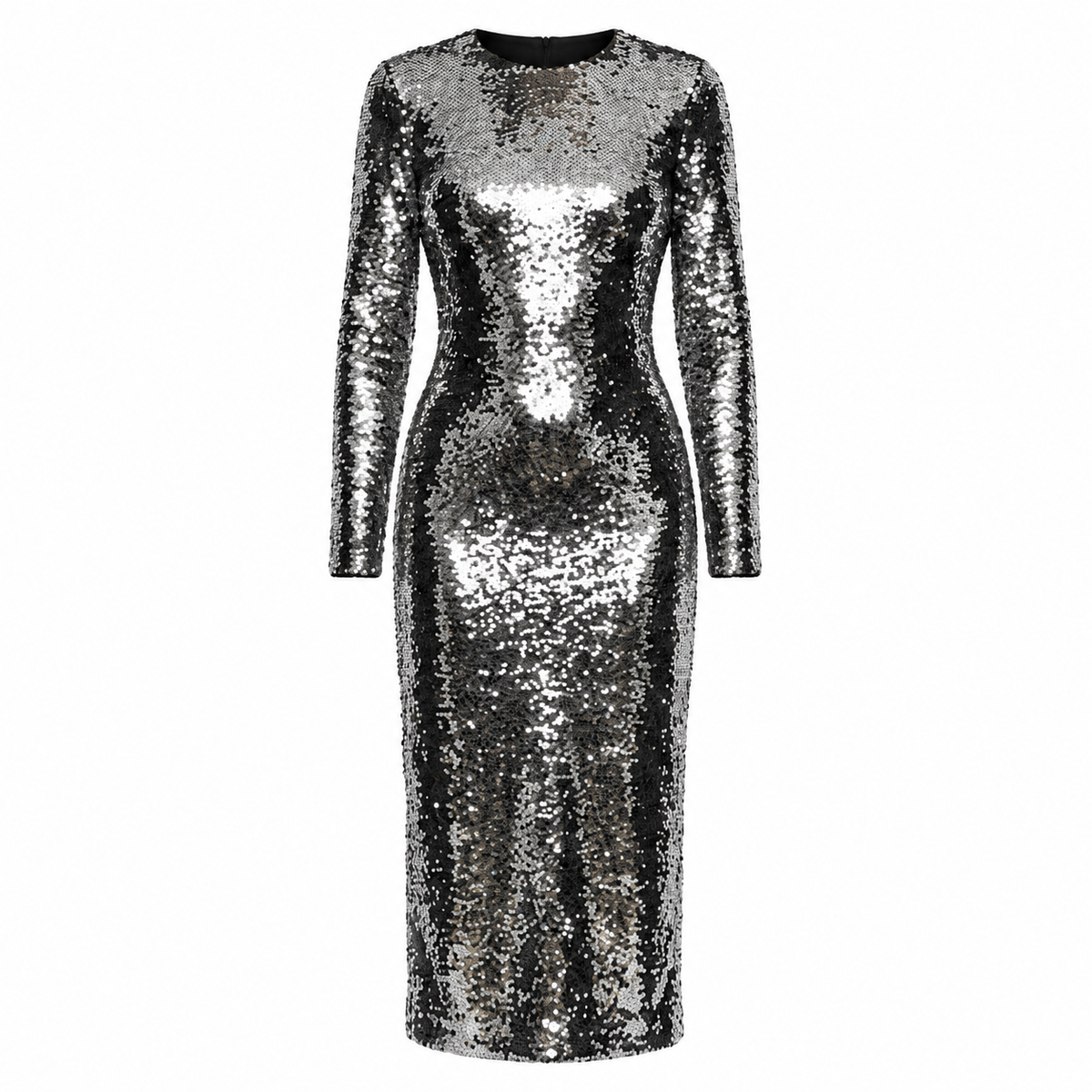 Dolce & Gabbana Silver Polyester Cocktail Dress
