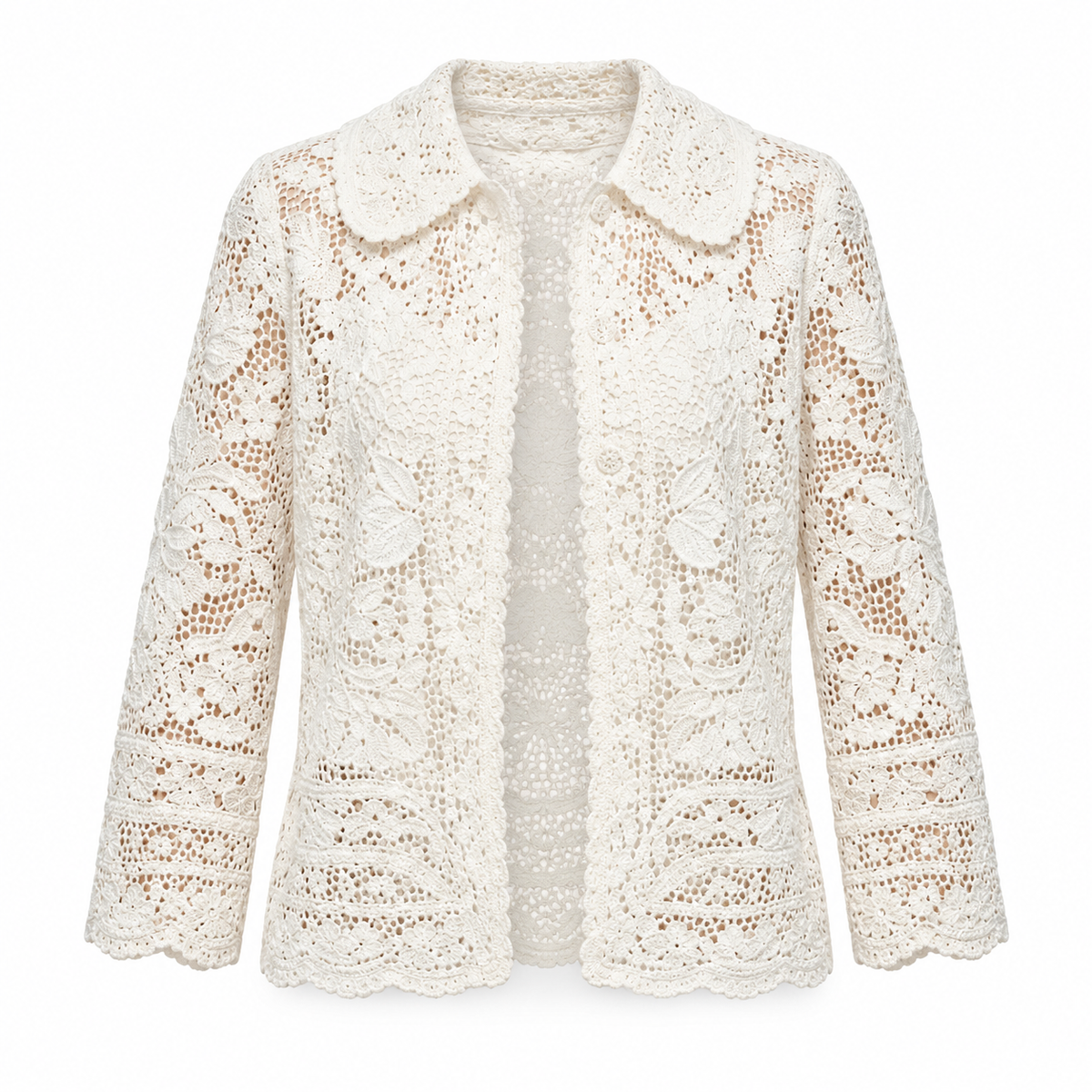 Dolce & Gabbana White Cotton Cardigan