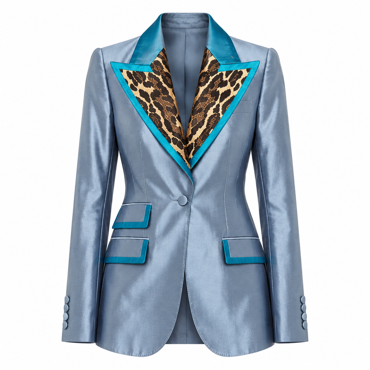 Dolce & Gabbana Blue Polyamide Jacket