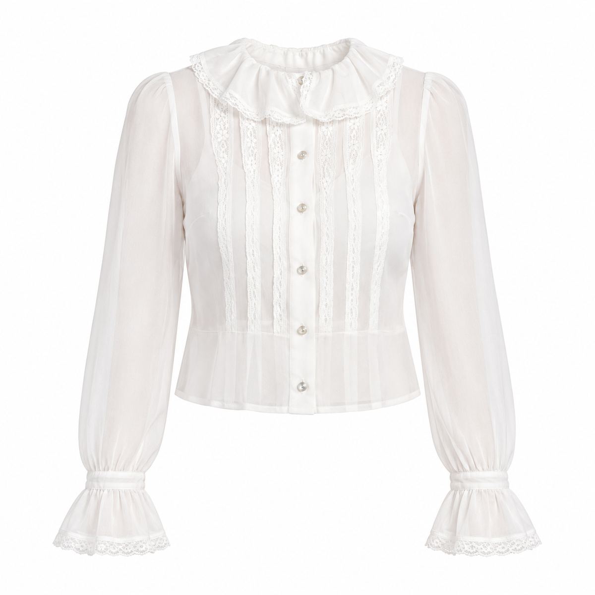 Dolce & Gabbana White Polyamide Blouse