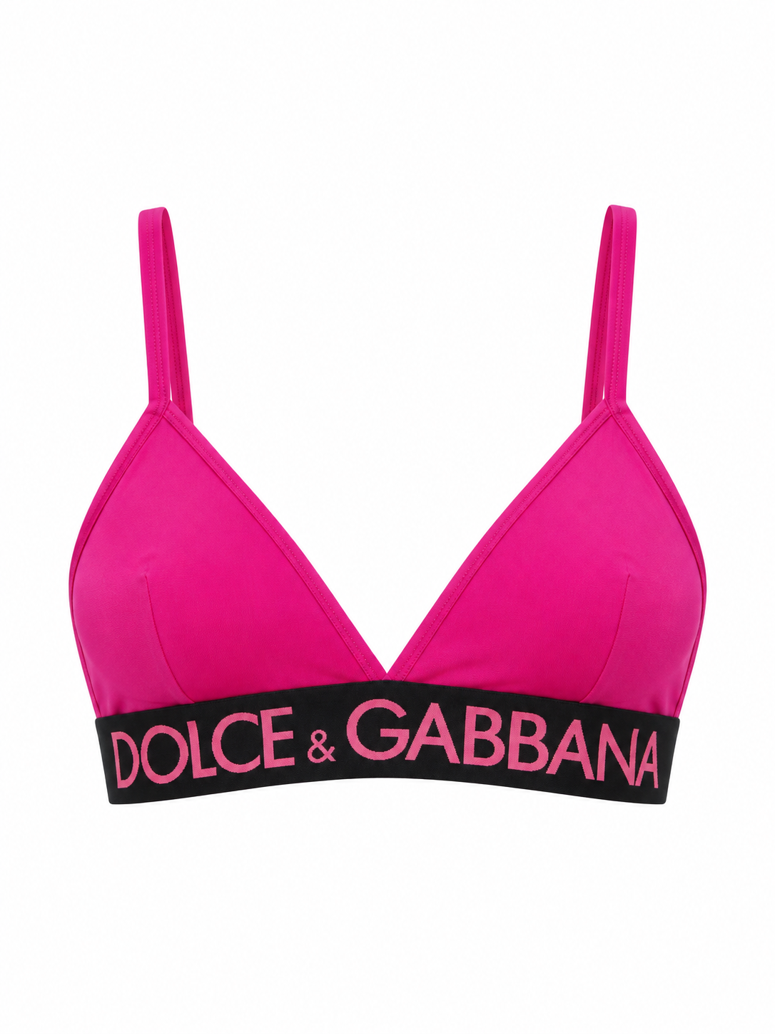Dolce & Gabbana Fuchsia Elastane Sleeveles T-Shirt