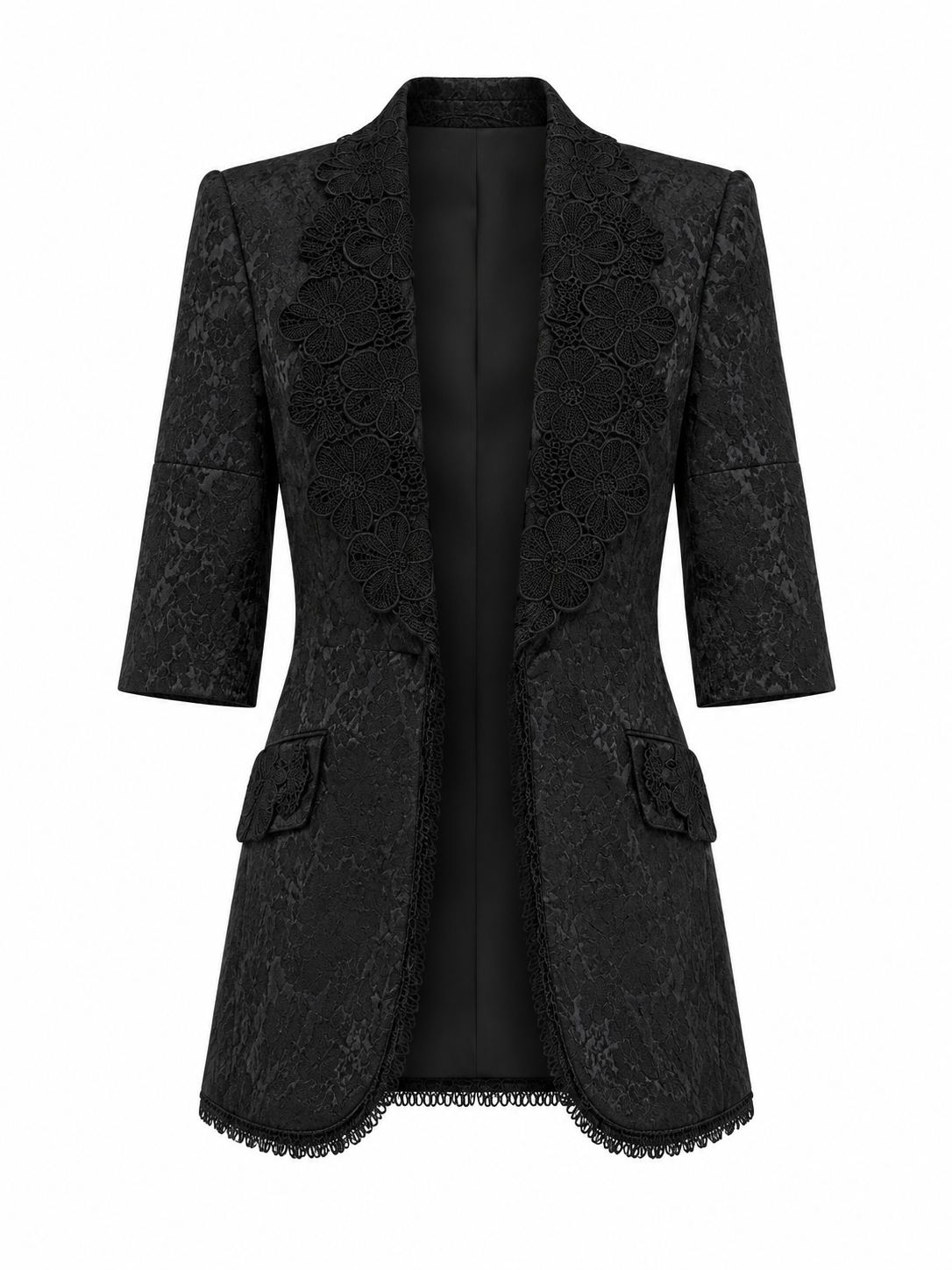 Dolce & Gabbana Black Silk Jacket