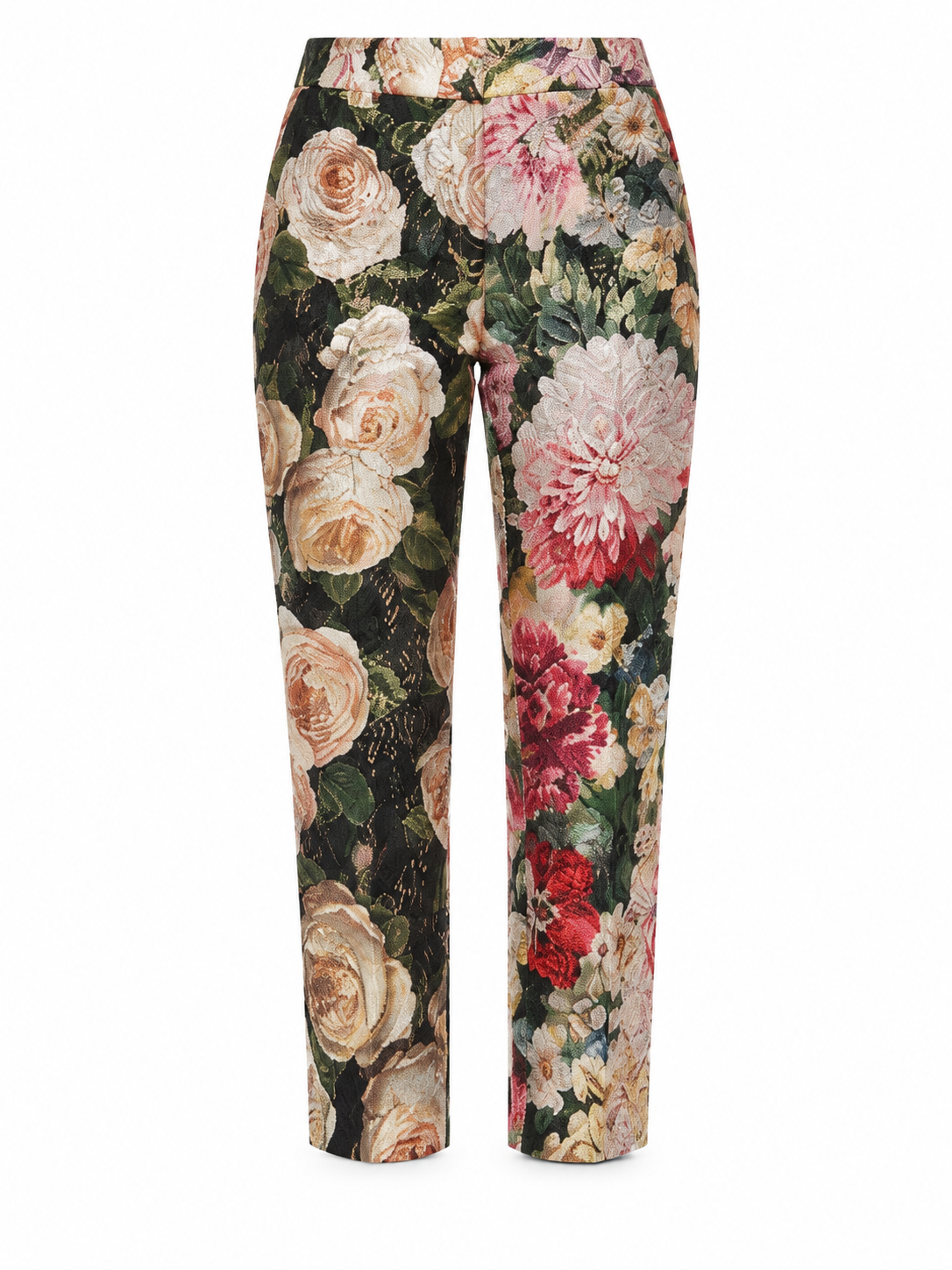 Dolce & Gabbana Multicolor Cotton Cropped Pants