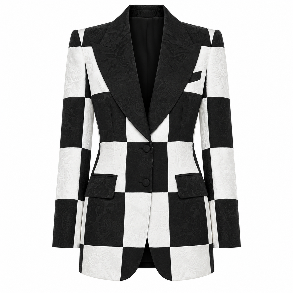 Dolce & Gabbana Black And White Acetate Jacket