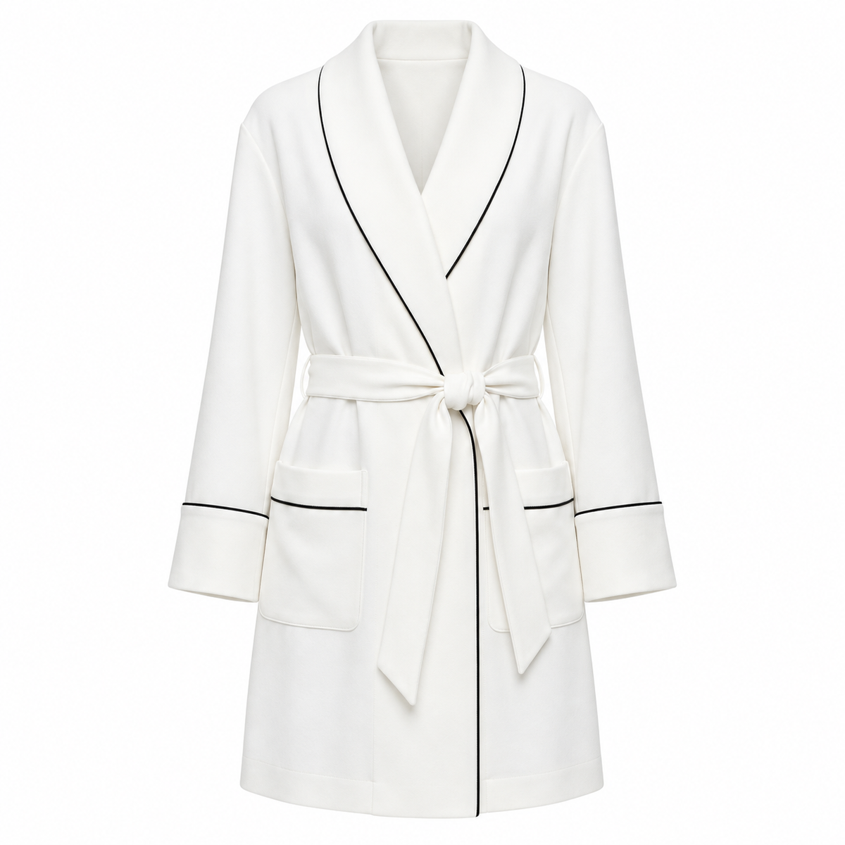 Dolce & Gabbana White Elastane Robe