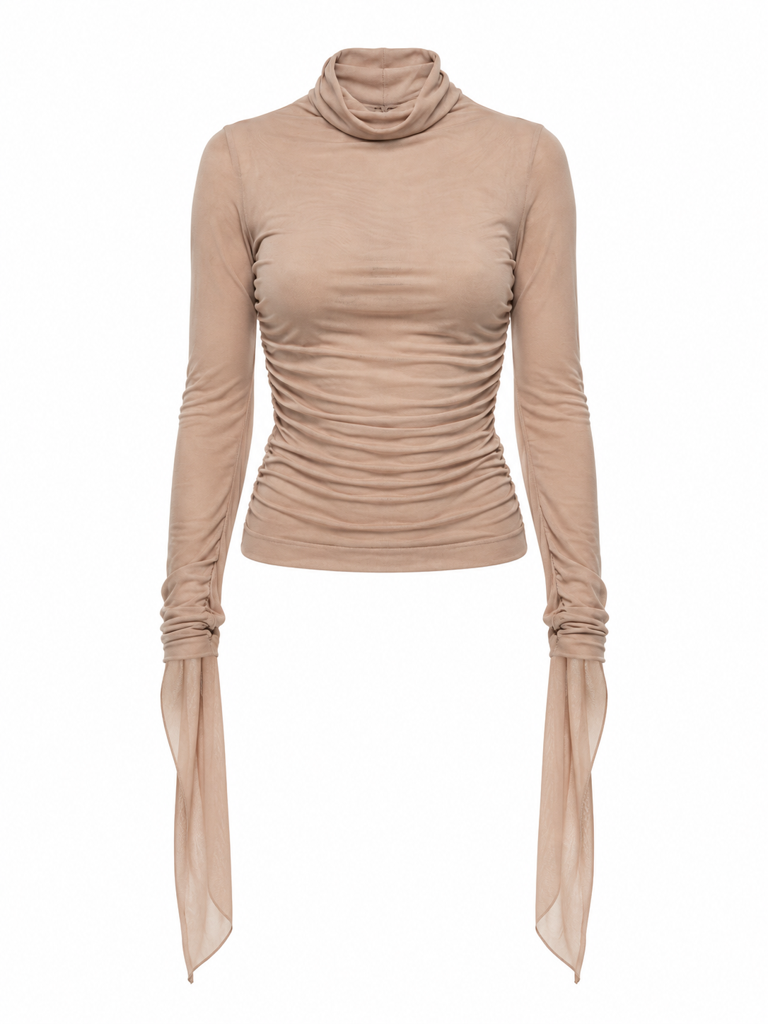 Dolce & Gabbana Beige Viscose Long Sleeve T-Shirt