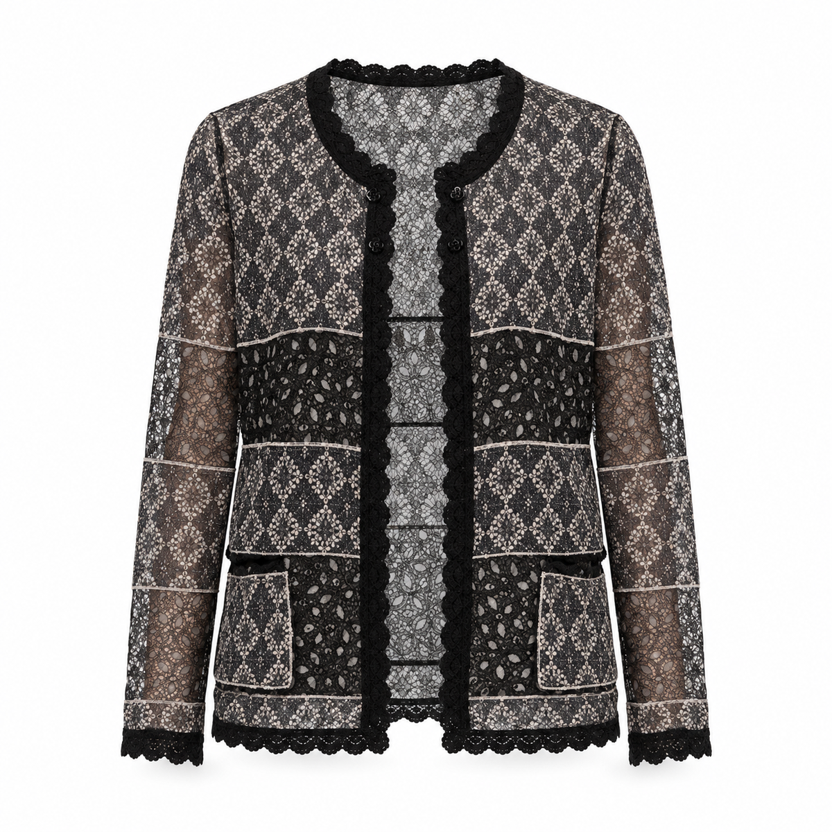 Dolce & Gabbana Gray Silk Cardigan