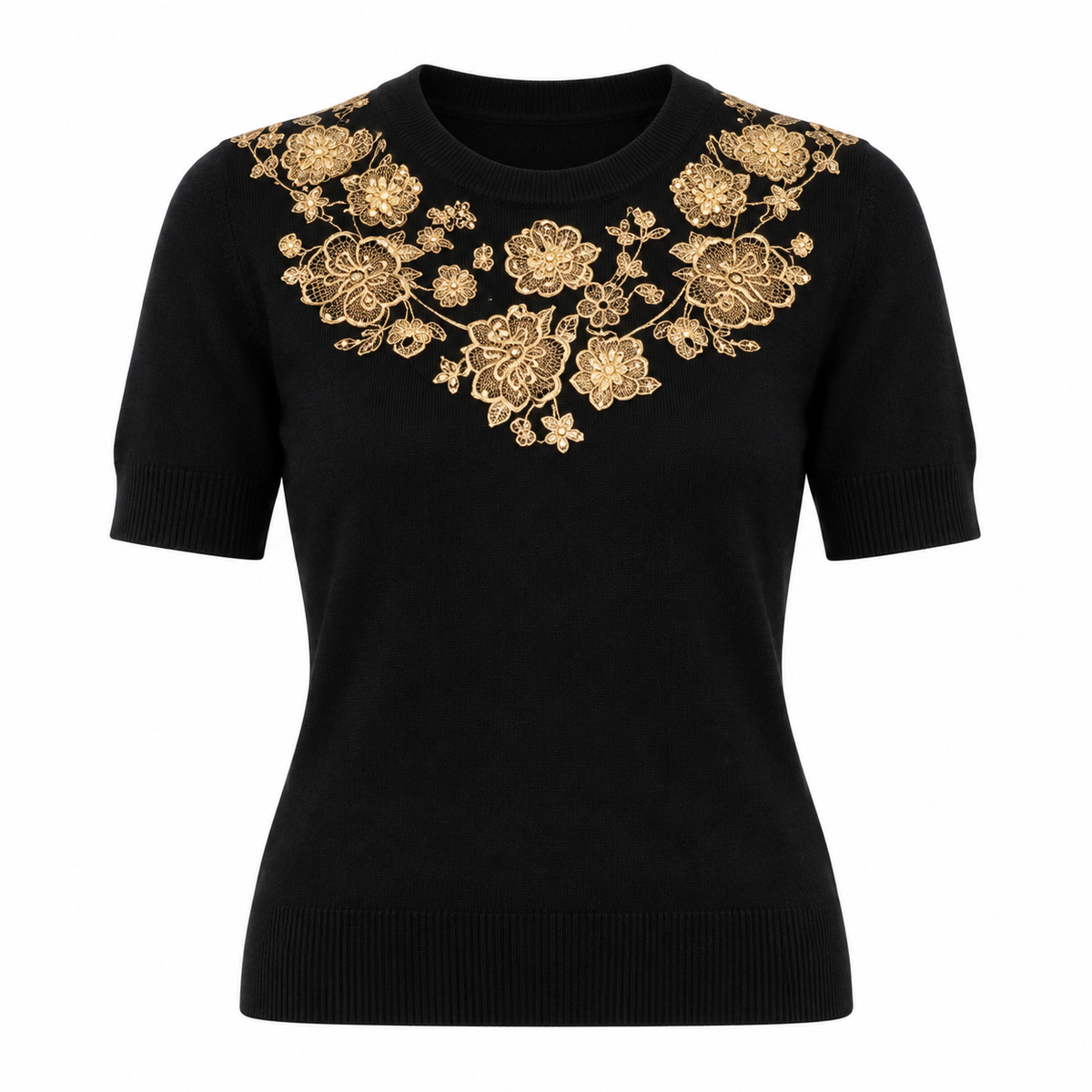 Dolce & Gabbana Black Cashmere Sweatshirt