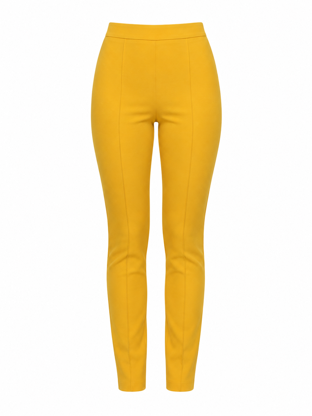 Dolce & Gabbana Yellow Polyester Skinny Pants