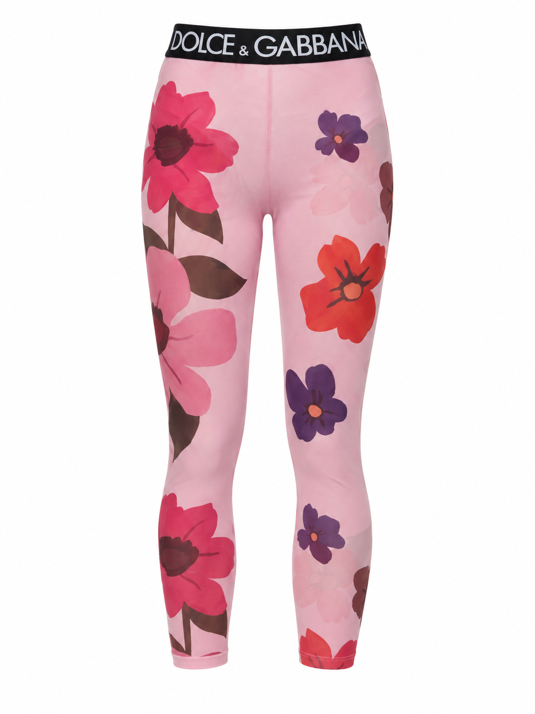 Dolce & Gabbana Pink Elastane Leggings