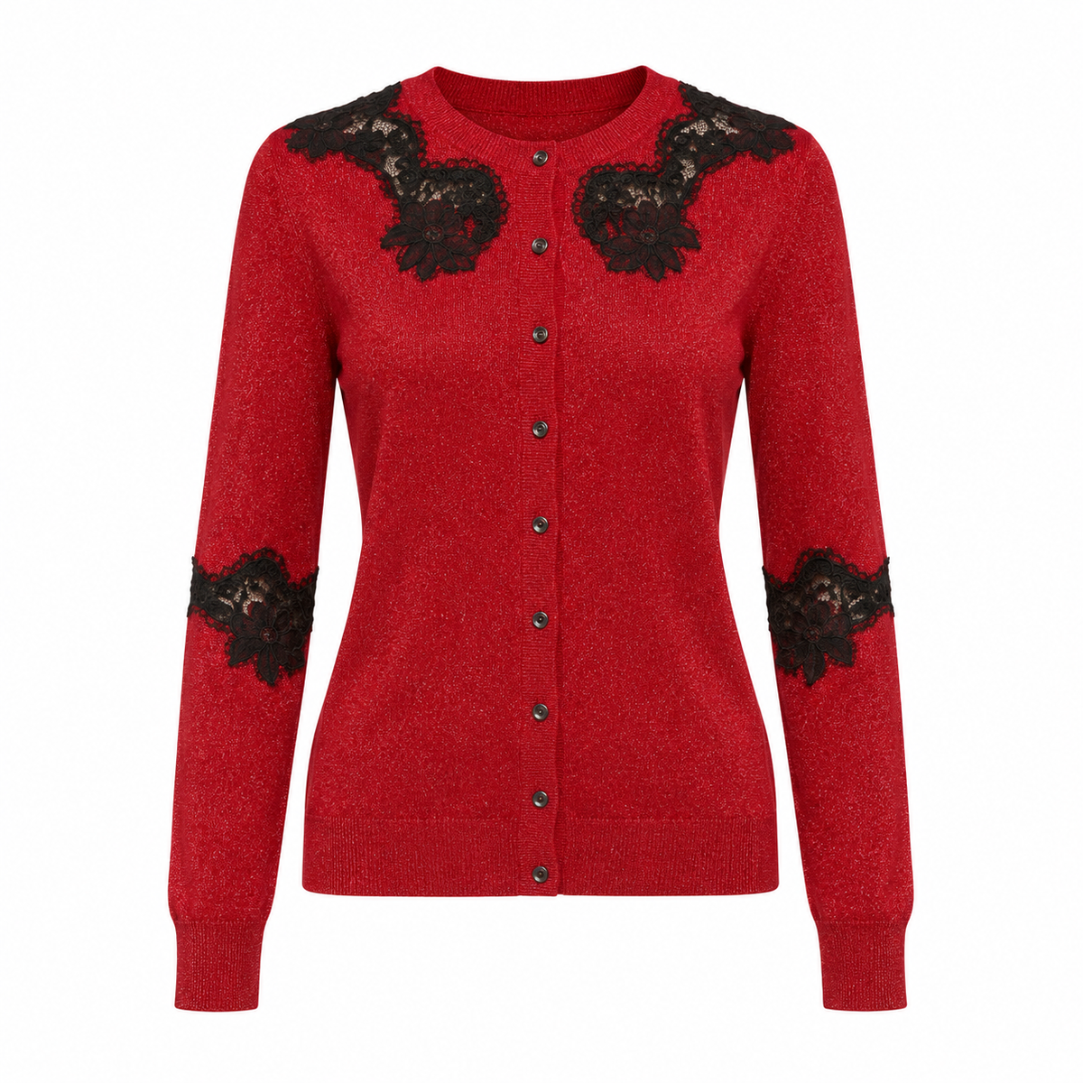 Dolce & Gabbana Red Cotton Cardigan