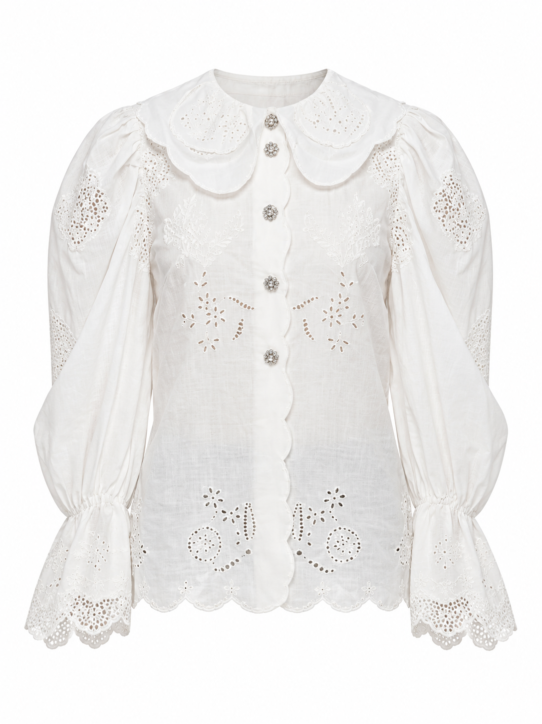 Dolce & Gabbana White Cotton Blouse