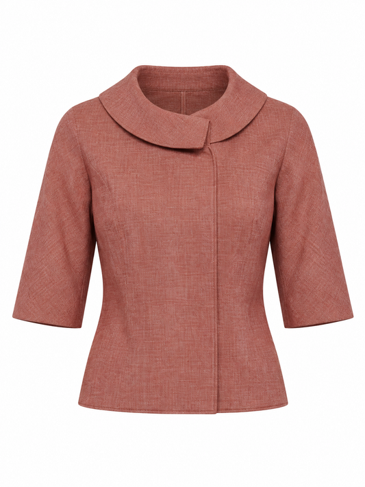 Dolce & Gabbana Pink Silk Full-Length Jacket