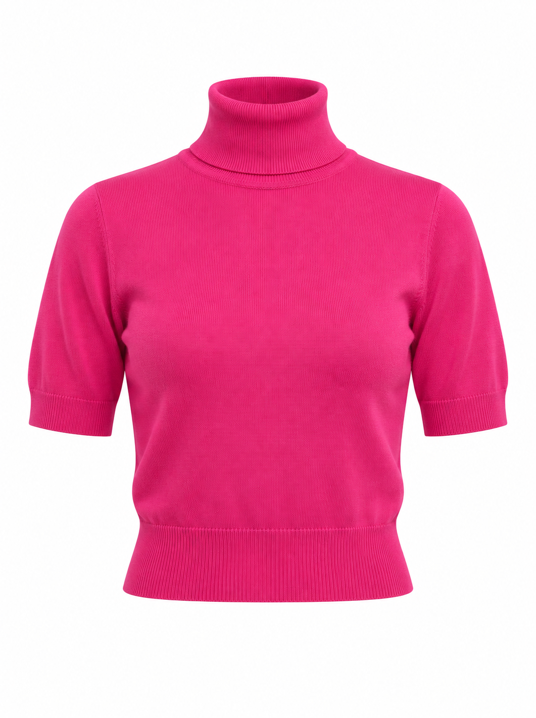 Dolce & Gabbana Pink Silk Turtleneck