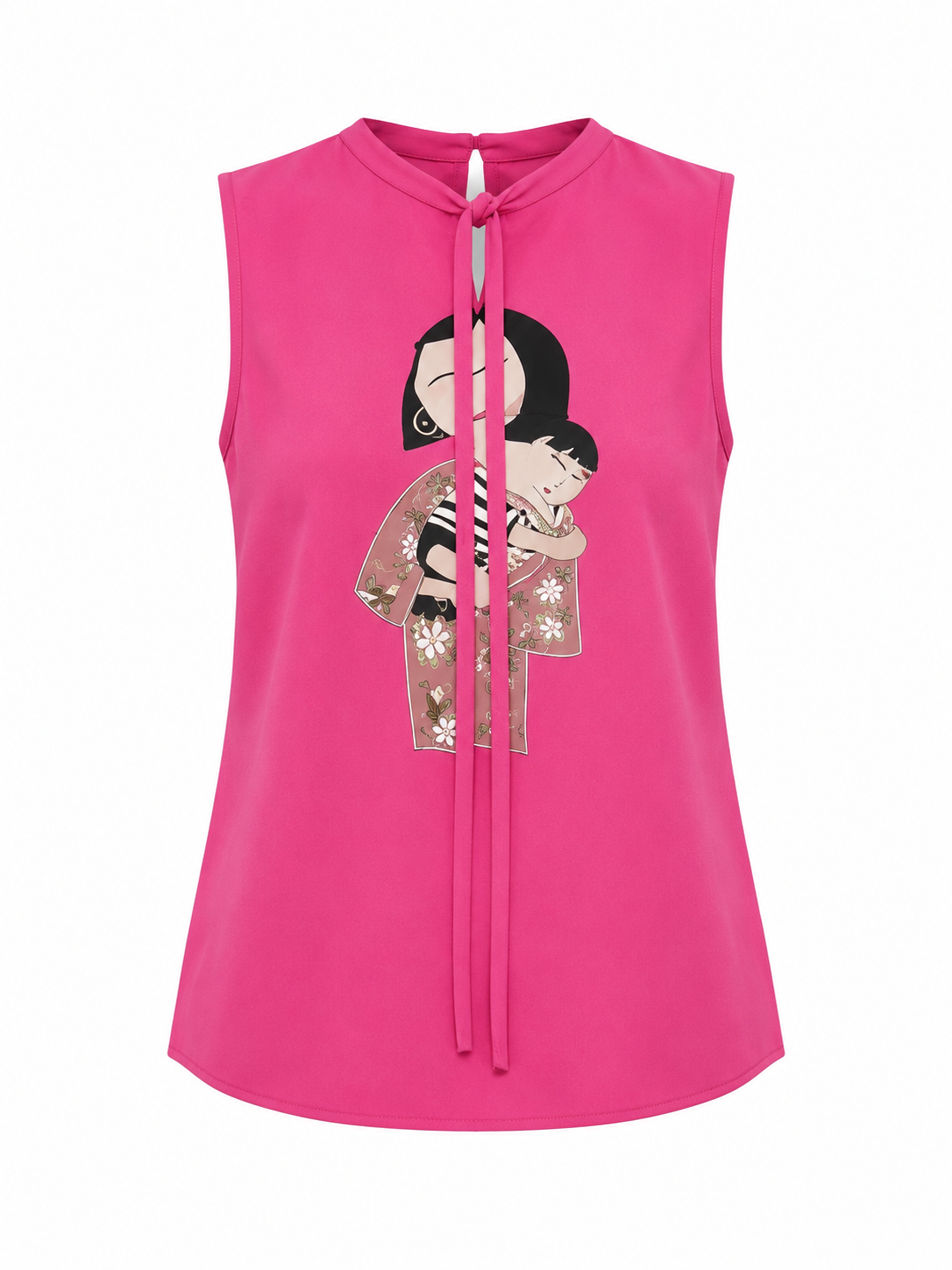 Dolce & Gabbana Pink Elastane Sleeveles T-Shirt