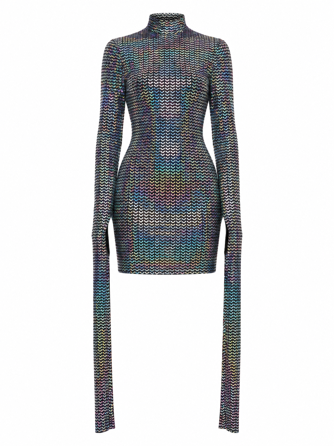Dolce & Gabbana Silver Elastane Cocktail Dress
