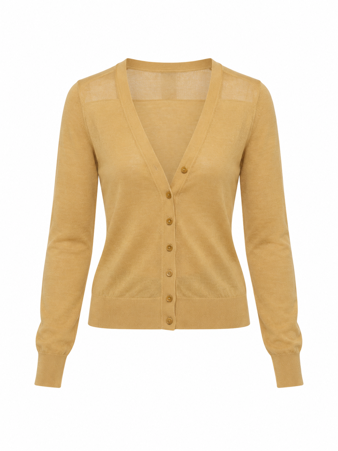 Dolce & Gabbana Yellow Cotton Cardigan